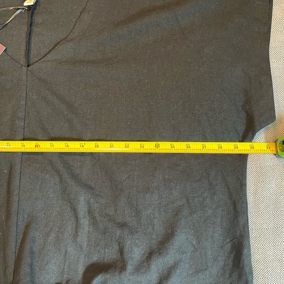 NWT Ava & Viv Women’s V-Neck Linen Blend Tie Front Top - Picture 10 of 13